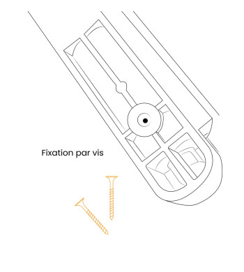 Enrouleur de Sangle, Blanc, L.5m