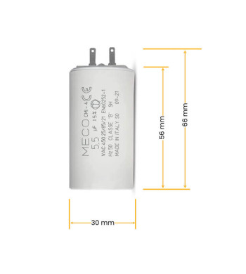 Dimension condensateur volet