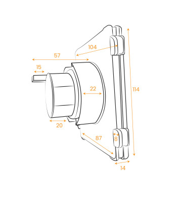 Adaptateur ID 2.,  pour Moteur Bubendorff B270769