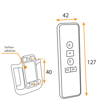 Télécommande Radio, 6 canaux, 433 MHz, pour Moteur Radio