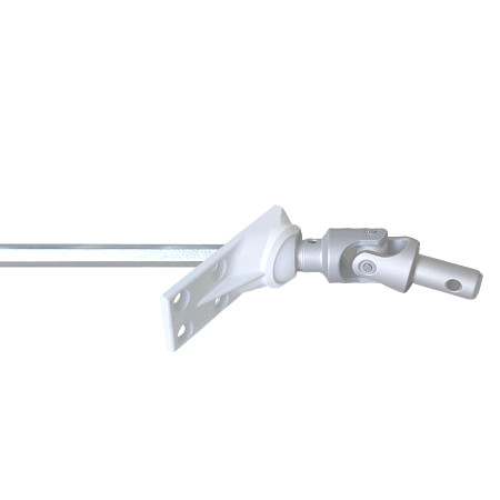 Sortie de caisson, 6p8, Longueur 300 mm, 50°, Gris, Geiger