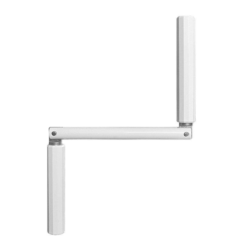 Poignée de manivelle, Aluminium, Blanc, Tourillon 12, Tube Profilé, L.140 mm, Geiger