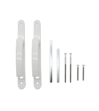 Poignées de Fenêtre, Aluminium, Blanc, Cylindre