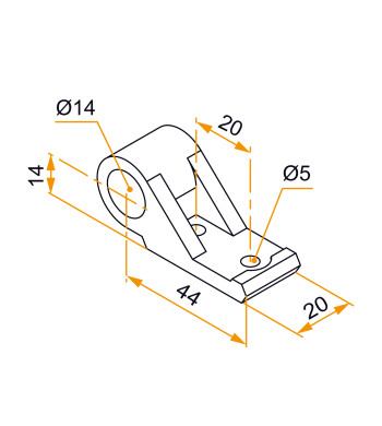Facile à poser, le collier d’espagnolette assure une fixation stable sur volet bois, PVC ou aluminium.