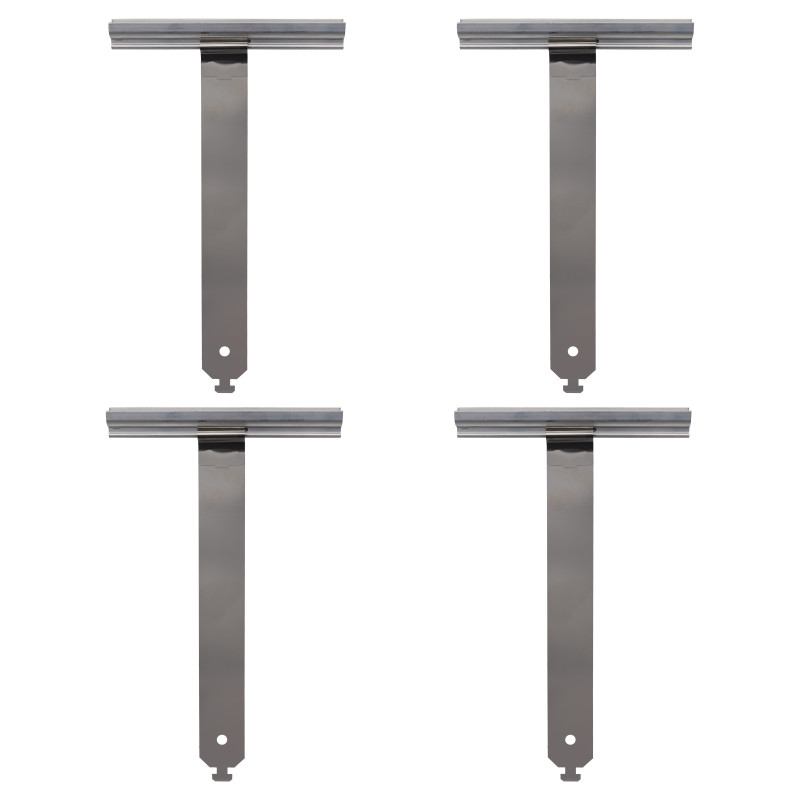 4 Attaches de Tablier, Fixation par Crochet