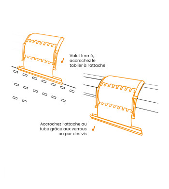 attache tablier volet roulant cassé, comment les remplacer ?