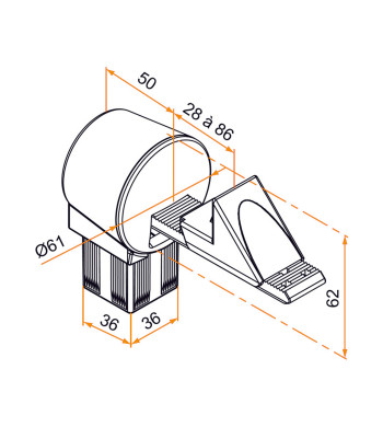 Grâce à son arrêt portail robuste, le bloc portail garantit une parfaite stabilité