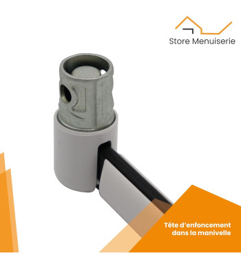 comment changer l'embout poignée manivelle volet roulant Bubendorff