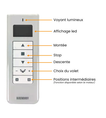 Télécommande, 5 Canaux, Universel Bubendorff