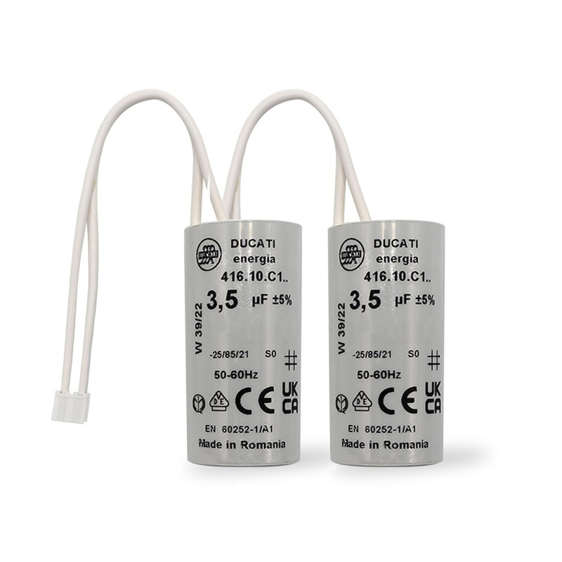 2 Condensateur, 3,5 uF, à Connecteurs, pour Moteur Volet Roulant Bubendorff 2 Condensateur, 3,5 uF, à Connecteurs, pour Moteur Volet Roulant Bubendorff