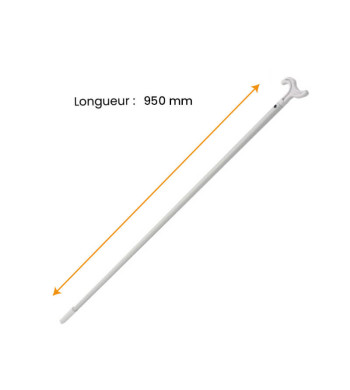 Bâton de Tirage, L.950 ou 1450 mm, Blanc, Pour Volet Roulant