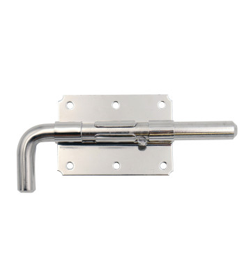 Verrou Pistolet, Inox, Gâche, L.165 mm, pour Portail et Portillon