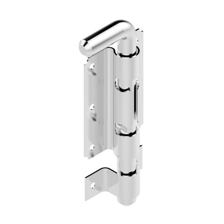 Verrou Pistolet, Inox, Gâche, L.165 mm, pour Portail et Portillon