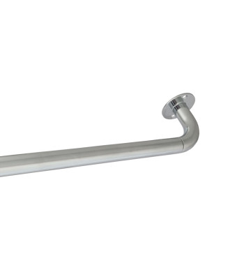 Tringle à Rideau, pour Penderie, Extensible 80 à 120 cm, Incurvée, Noire