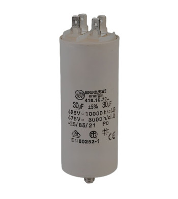 Condensateur à cosses 30 uF universel permanent pour appareils électriques