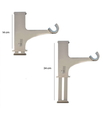 Grâce au support tringle rideau pour caisson volet roulant, fixez vos rideaux sans altérer le coffre.