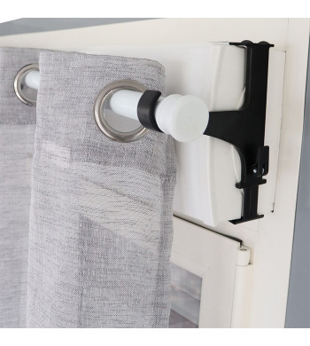 Installez vos rideaux sans abîmer le mur avec un support tringle rideau caisson volet roulant sans perçage.