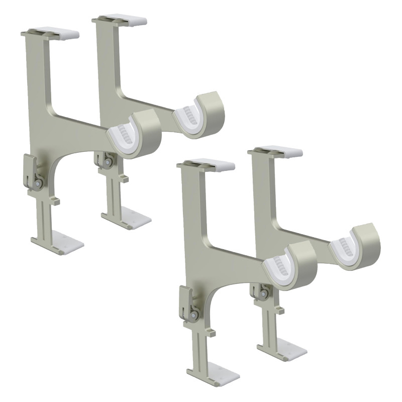 Ce support tringle rideau caisson volet roulant Ikea assure une pose rapide et propre.