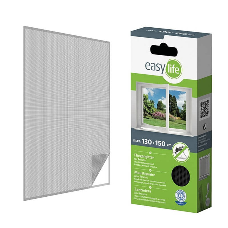 Moustiquaire, Sans Perçage, pour Fenêtre, 130 x 150 cm, Auto-Agrippante Moustiquaire, Sans Perçage, pour Fenêtre, 130 x 150 cm, Auto-Agrippante