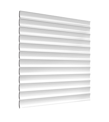 Lame de Volet Roulant, PVC, Blanc, Ajourée, L.1,5m, H.36 mm