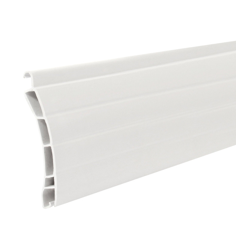 Lame de Volet Roulant, Aluminium, Blanc, Ajourée, L.1500m recoupable, H.36 mm Lame de Volet Roulant, Aluminium, Blanc, Ajourée, L.1500m recoupable, H.36 mm