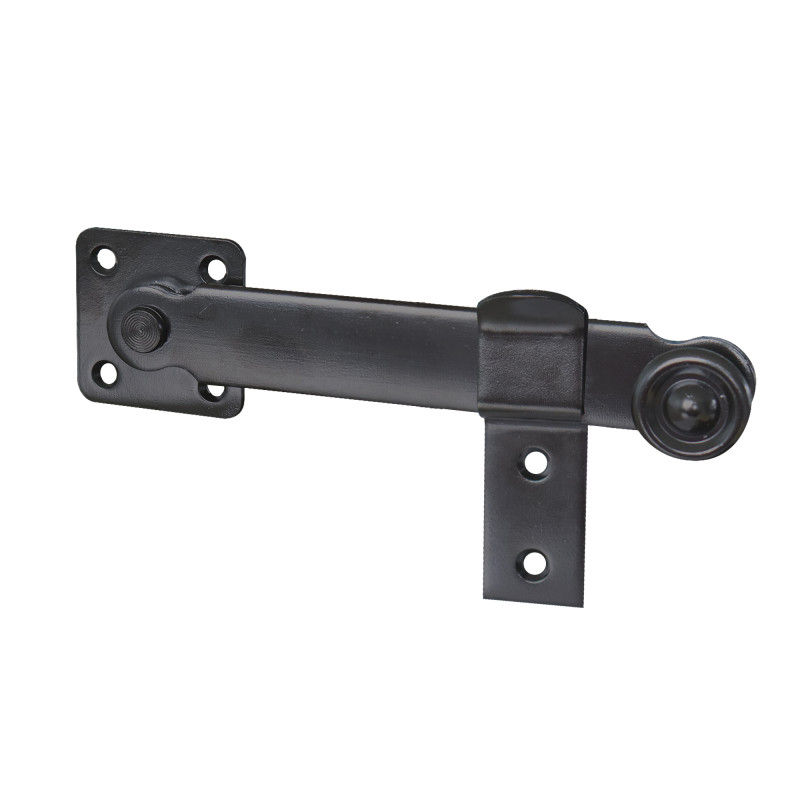 Fléau de Persienne, avec Support, Aluminium, Noir Fléau de Persienne, avec Support, Aluminium, Noir
