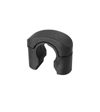 4 Colliers d'Espagnolette, Cache-Vis, Diamètre 14 mm, Composite, Noir ou Blanc