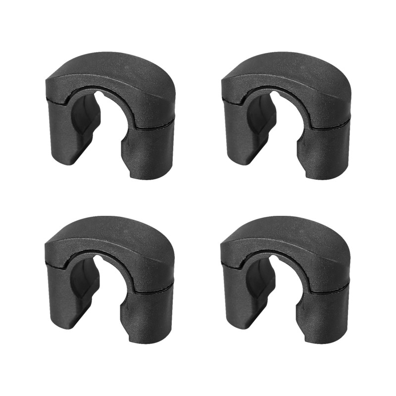 4 Colliers d'Espagnolette, Cache-Vis, Diamètre 14 mm, Composite, Noir ou Blanc 4 Colliers d'Espagnolette, Cache-Vis, Diamètre 14 mm, Composite, Noir ou Blanc