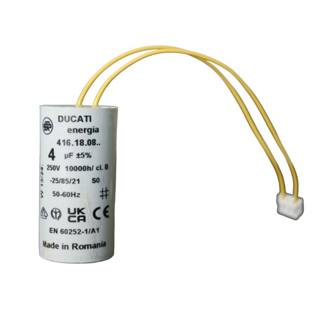 2 Condensateur, 4 uF, à Connecteurs, pour Moteur Volet Roulant Bubendorff