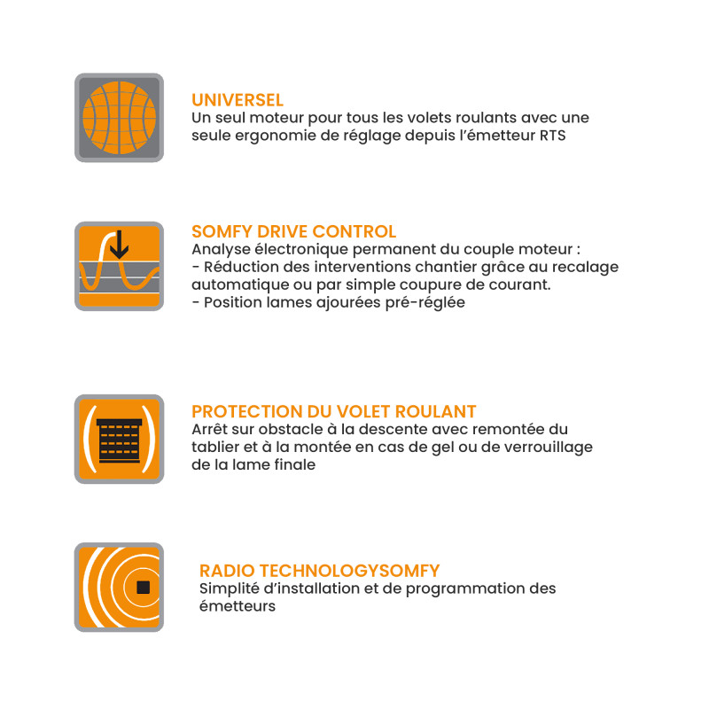 Moteur, 10 Nm, Radio RTS, Somfy, Oximo RTS 10/17 VVF 3m BAR — free download
