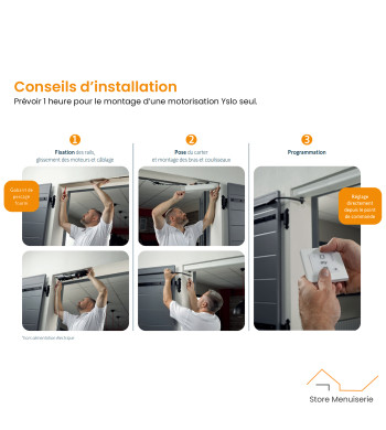 Moteur Yslo Flex io, 1 Vantail, pour Volet Battant, Somfy, Yslo Flex io 1V Blanc