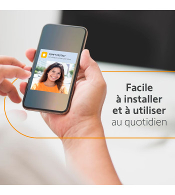 Visiophone Connecté io, Somfy, Prise secteur, Saillie, V500 Pro io Connect saillie + secteur