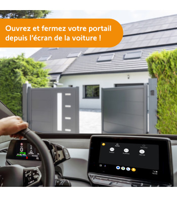 Visiophone Connecté io, Somfy, Prise secteur, Saillie, V500 Pro io Connect saillie + secteur