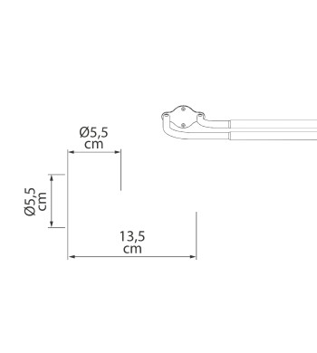 Tringle Double à Rideau Incurvée, Extensible 140 à 220 cm, Ø19/16 mm, Noir Mat