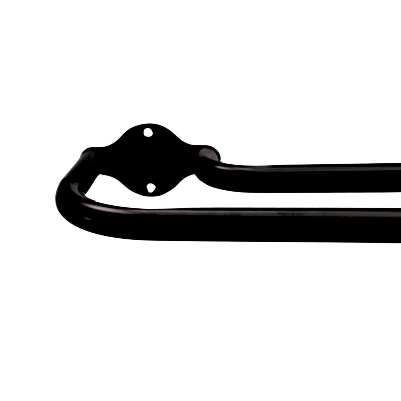 Tringle Double à Rideau Incurvée, Extensible 140 à 220 cm, Ø19/16 mm, Noir Mat