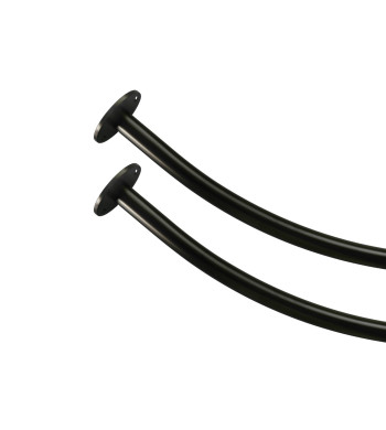 Tringle à rideau demi-cercle D.20 mm – Kit complet mural et plafond