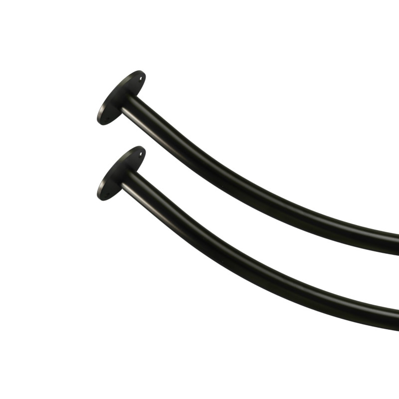 Tringle à rideau demi-cercle D.20 mm – Kit complet mural et plafond