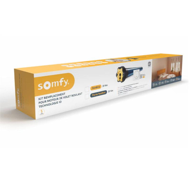 Kit de Remplacement, Volet Roulant, Radio IO, pour Porte Fenêtre Somfy