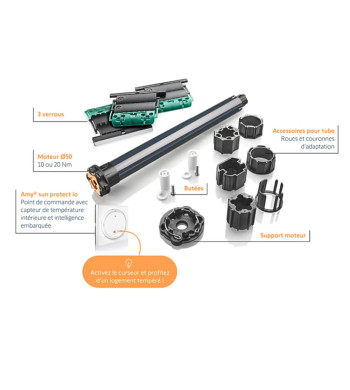 Kit de Remplacement, Volet Roulant, Radio IO, pour Fenêtre Somfy