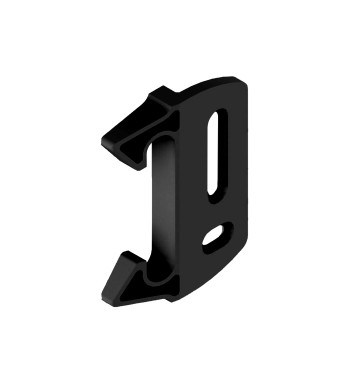 Gâche Plate en Feuillure Noire, pour Serrure Modulox à Pêne Levant