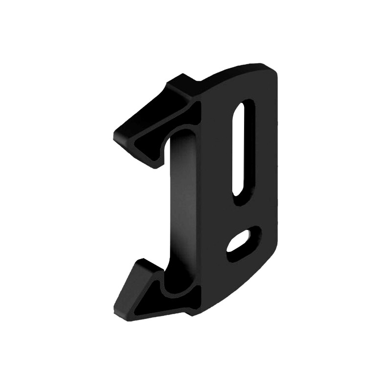 Gâche Plate en Feuillure Noire, pour Serrure Modulox à Pêne Levant