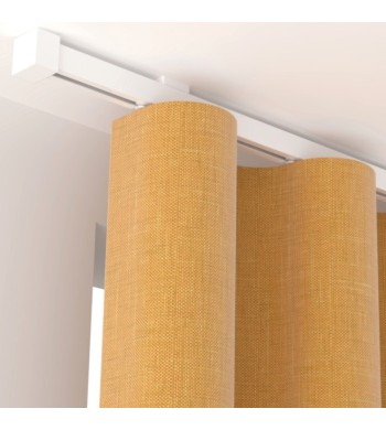 Tringle à Rideaux, Rail, Noir ou Blanc, D.20x20, Longueur 1.50m