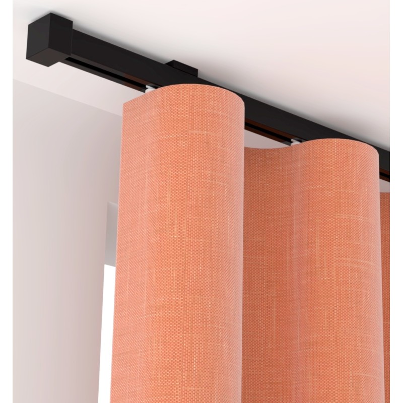 Tringle à Rideaux, Rail, Noir ou Blanc, D.20x20, Longueur 1.50m