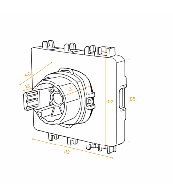 Adaptateur ID 2 Original, pour Moteur Bubendorff