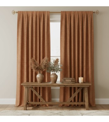 Kit tringle à Rideaux Palme Laiton Extensible avec Supports à Visser