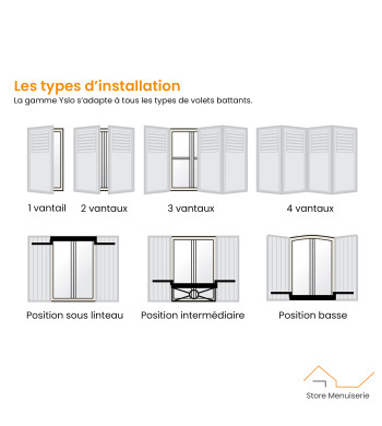 Moteur Yslo Flex io, 2 Vantaux, pour Volet Battant, Somfy, Yslo Flex io 2V Blanc