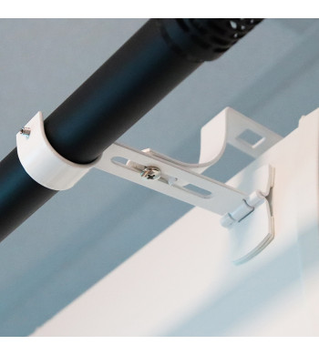 Support sans perçage avec tringle à rideau