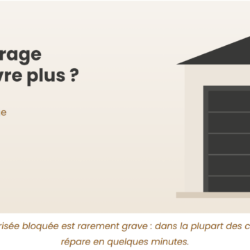 Porte de garage motorisée bloquée : guide de dépannage étape par étape