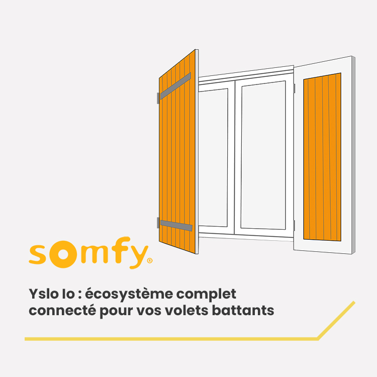 Yslo Io : écosystème complet connecté pour vos volets battants