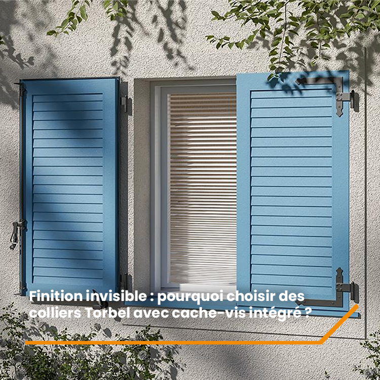 Finition invisible : pourquoi choisir des colliers Torbel avec cache-vis intégré ?